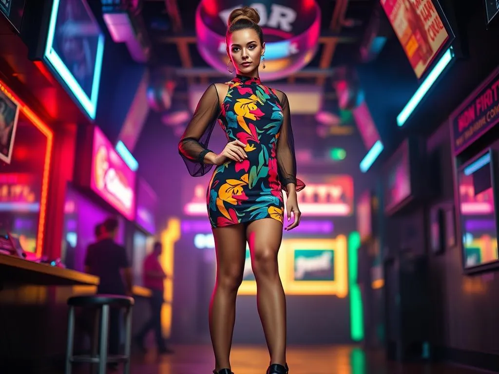 90er Party Outfit Frauen Inspiration