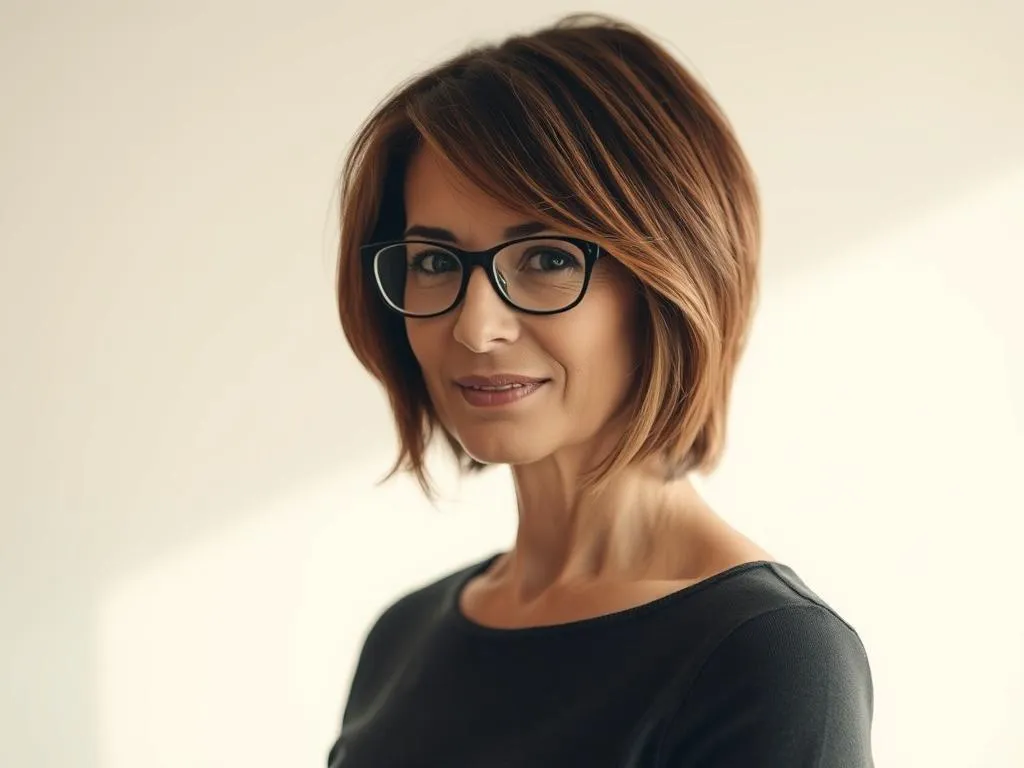 Gestufte Frisur für verschiedene Gesichtsformen Gestufte Frisur für verschiedene Gesichtsformen