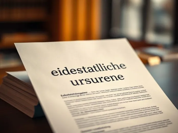 Was ist eine eidesstattliche Versicherung