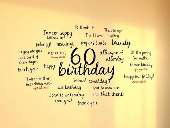 Kurze Sprüche zum 60. Geburtstag