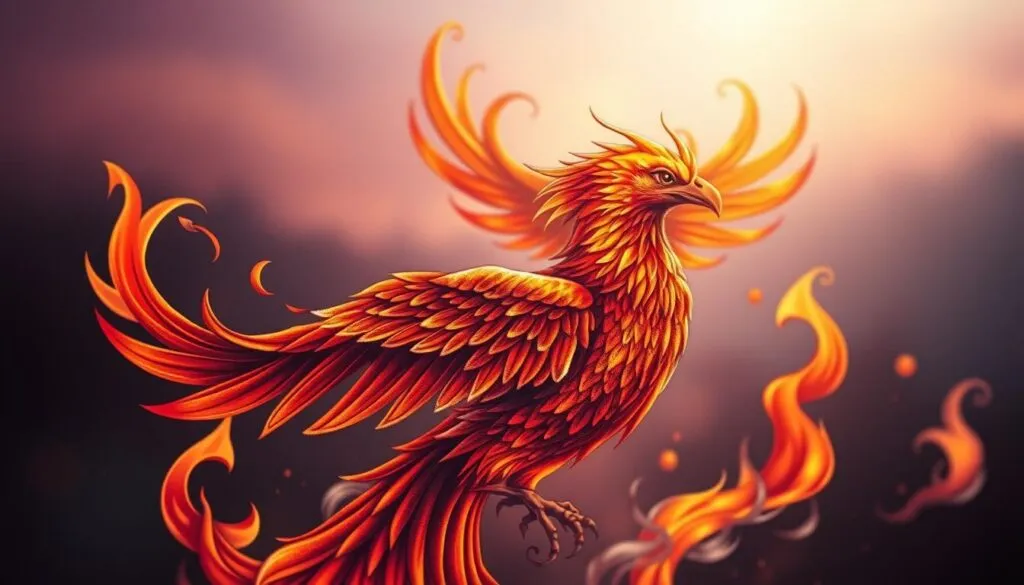 Feuervogel Phönix Tattoo Designideen